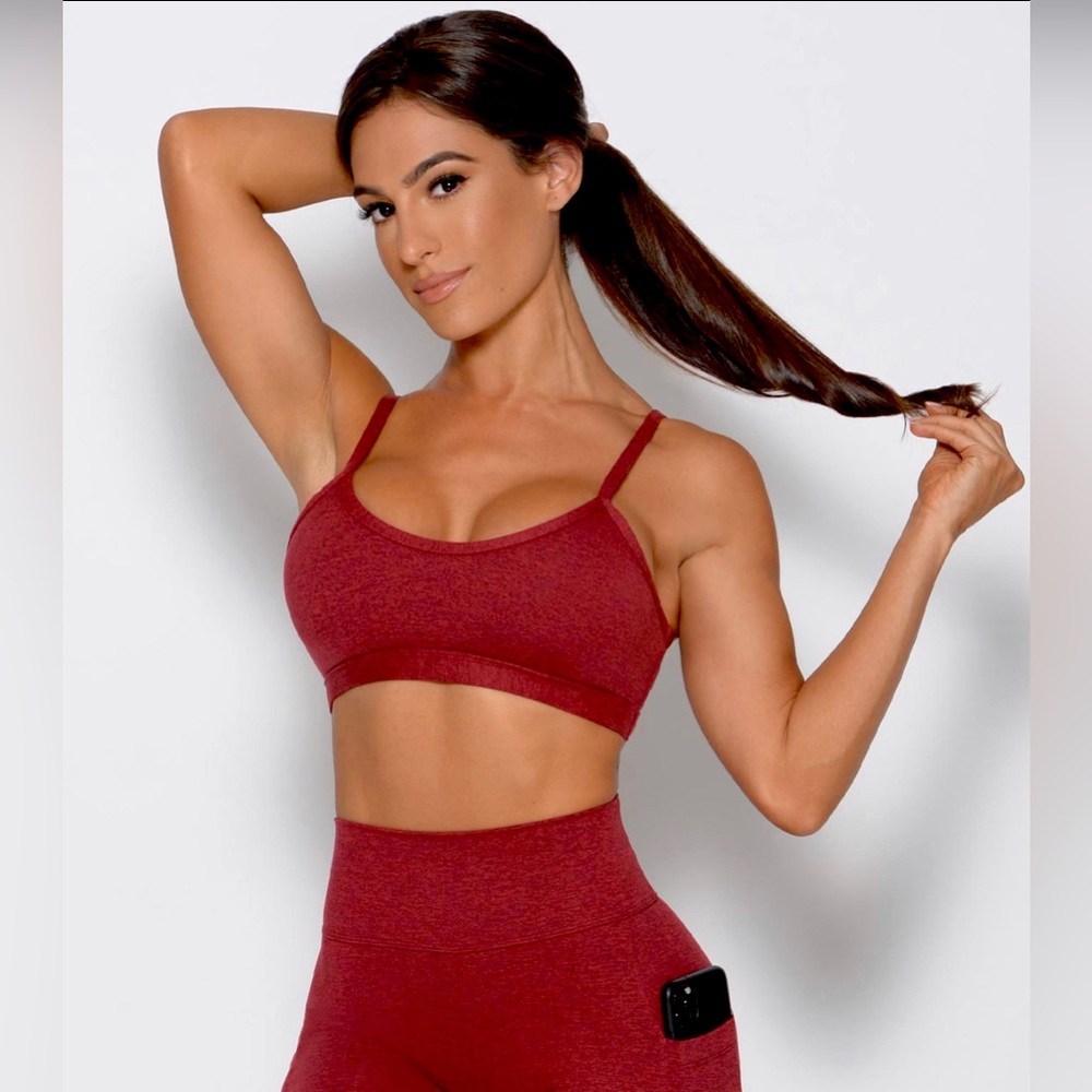 Bombshell Sportswear Motion Sports Bra — Volcano Red